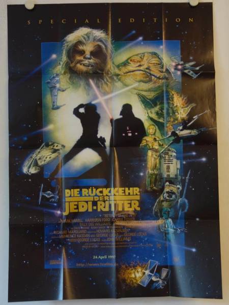 Star Wars - Return of the Jedi re-release german double-panel movie poster